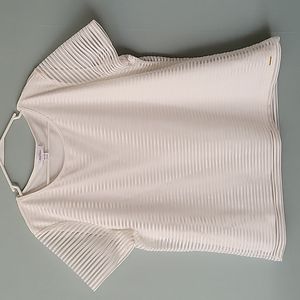 Calvin Klein XXL White striped shirt